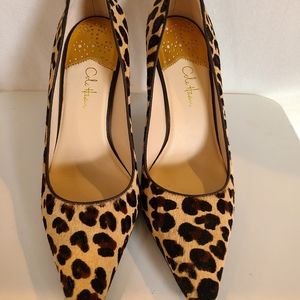 Cole Haan leopard hair pump with Nike Air tech